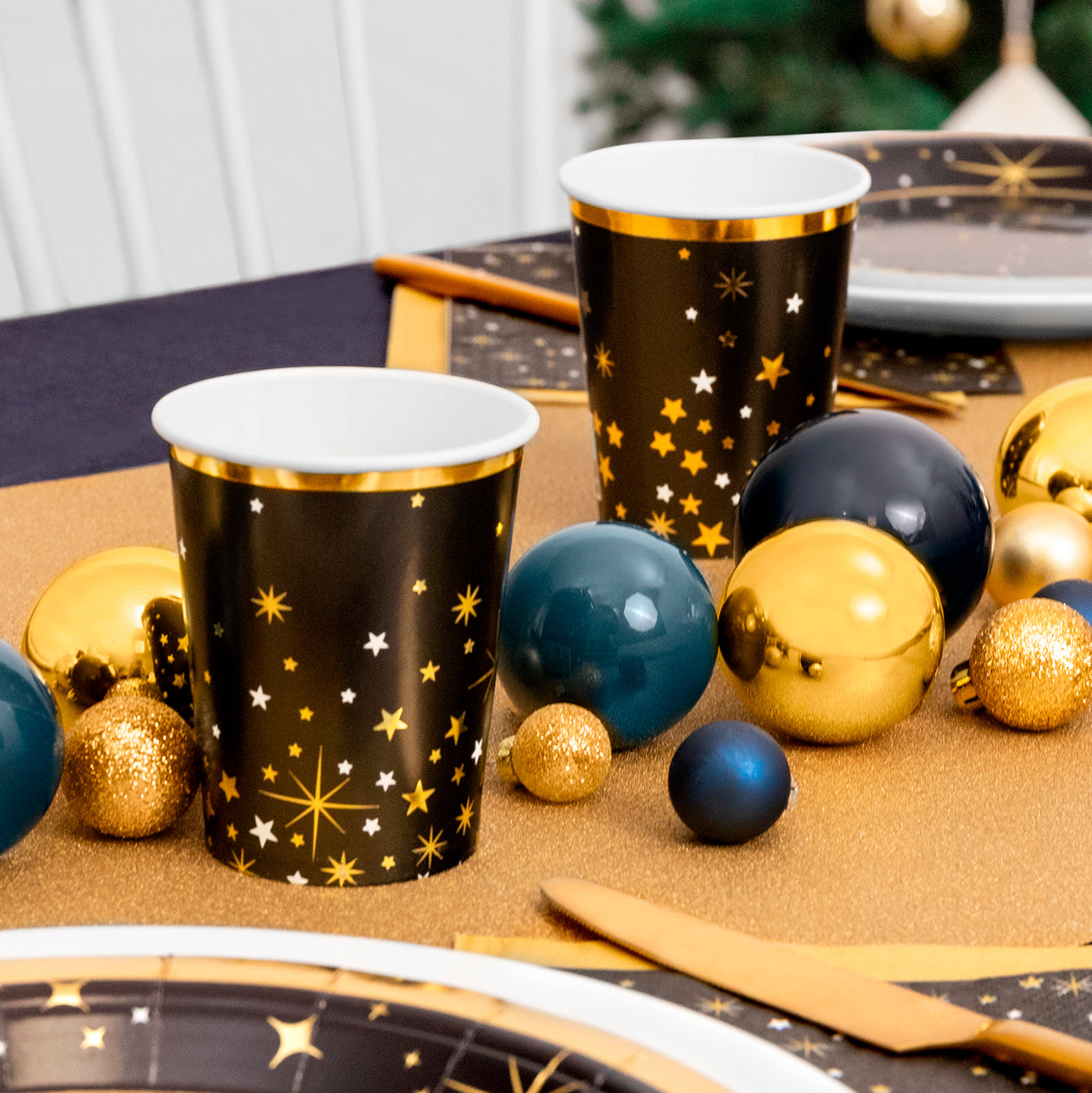 Vaso Navidad 270 cc Destellos (6 uds)