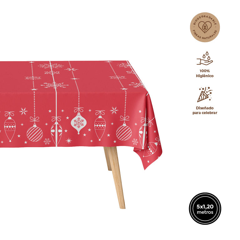 Rollo Mantel Navidad Adornos