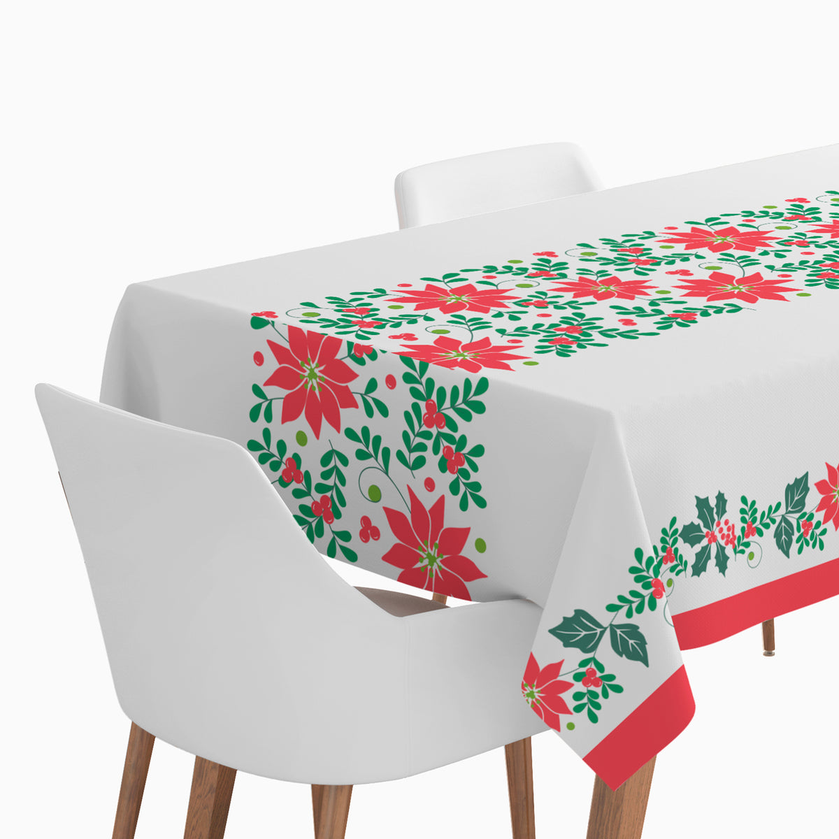 Rollo Mantel Papel Navidad 1.20 x 5 m Flor de Pascua