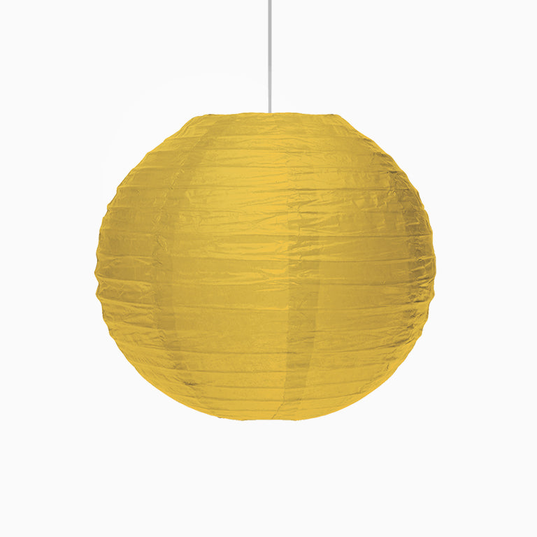 Lámpara Esfera Papel Mediana Oro