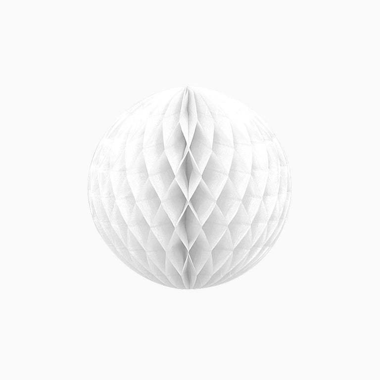 Bola Honeycomb Papel Blanco 30 cm