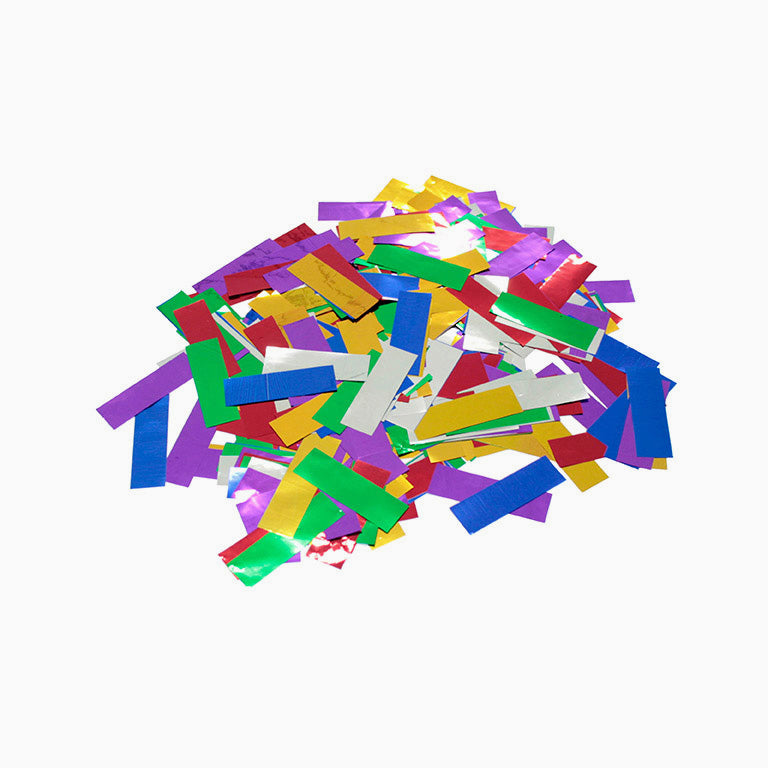 Confetti Rectangular Metalizado