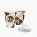 Vaso Cartón 350cc con Tapa Drink 5 uds