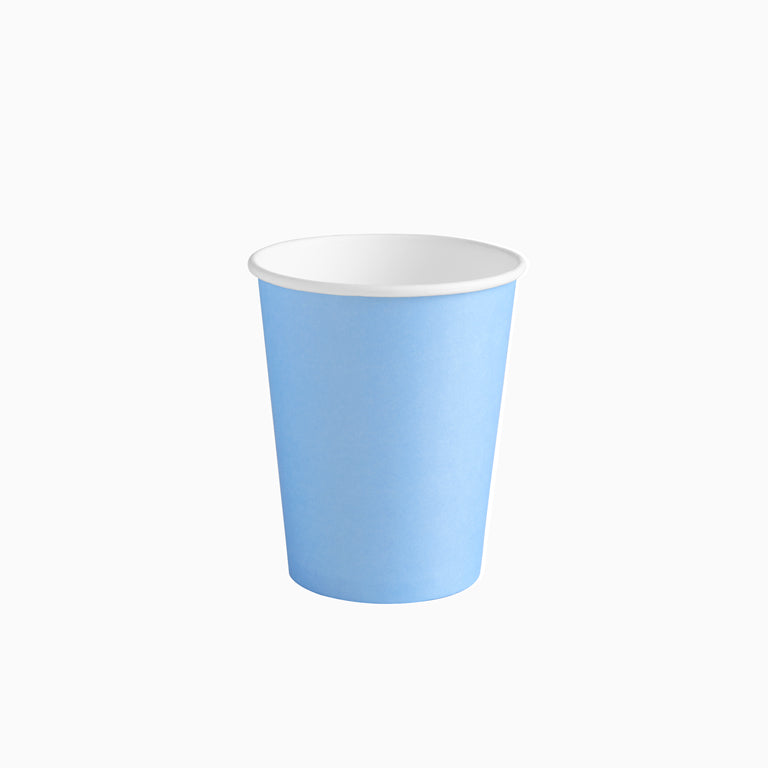 Vaso Cartón 270cc Azul Pastel 10 uds