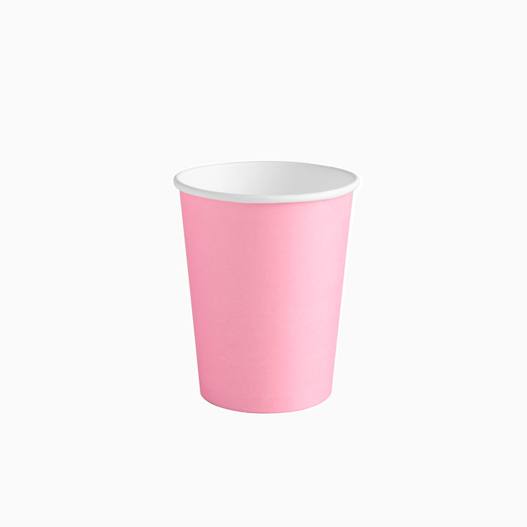 Vaso Cartón 270cc Rosa Pastel