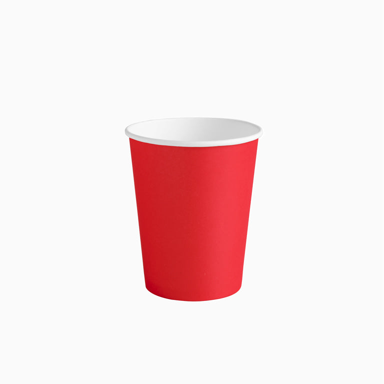 Vaso Cartón 270cc Rojo 10 uds