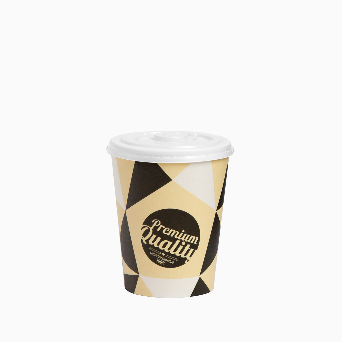 Vaso Cartón 120cc con Tapa Plana 25 uds