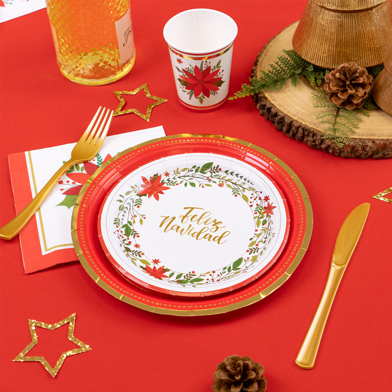Tenedor Plástico Reutilizable Premium 18.5 cm Oro