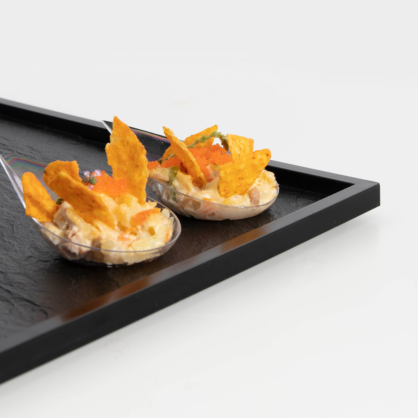 Cuchara Aperitivo Lágrima Finger Food Plástico Reutilizable 10,1 x 5 cm 50 uds Transparente