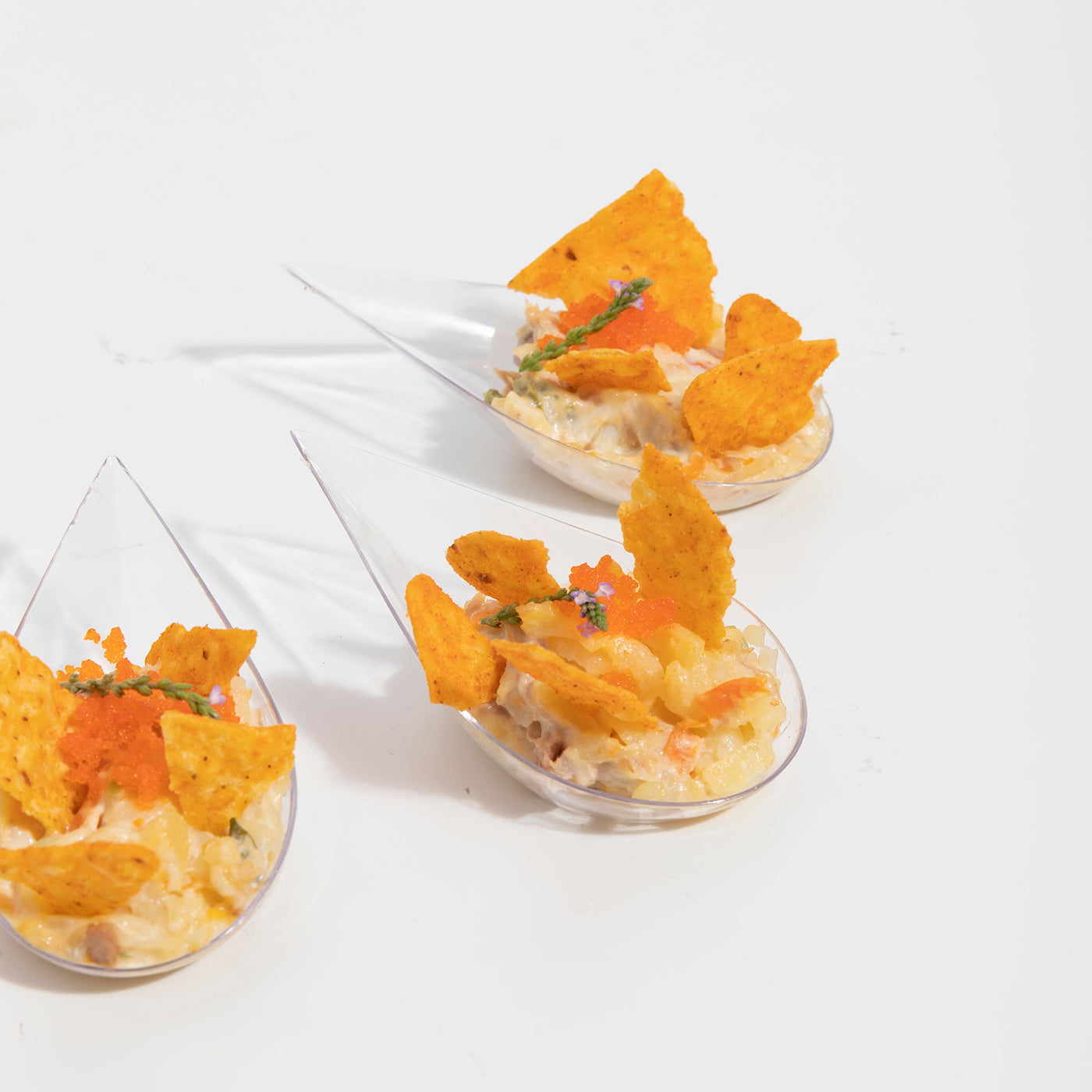 Cuchara Aperitivo Lágrima Finger Food Plástico Reutilizable 10,1 x 5 cm 50 uds Transparente