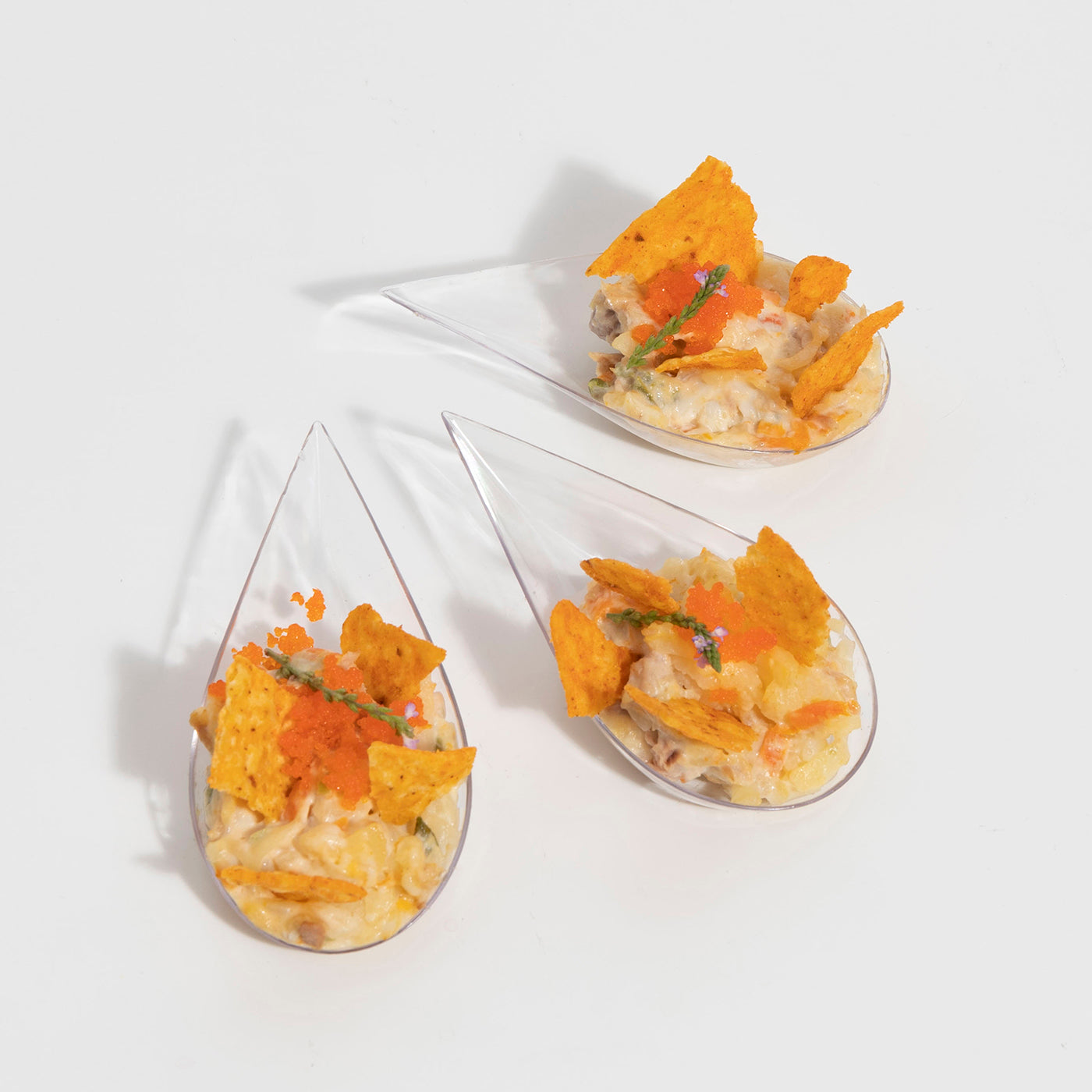 Cuchara Aperitivo Lágrima Finger Food Plástico Reutilizable 10,1 x 5 cm 50 uds Transparente